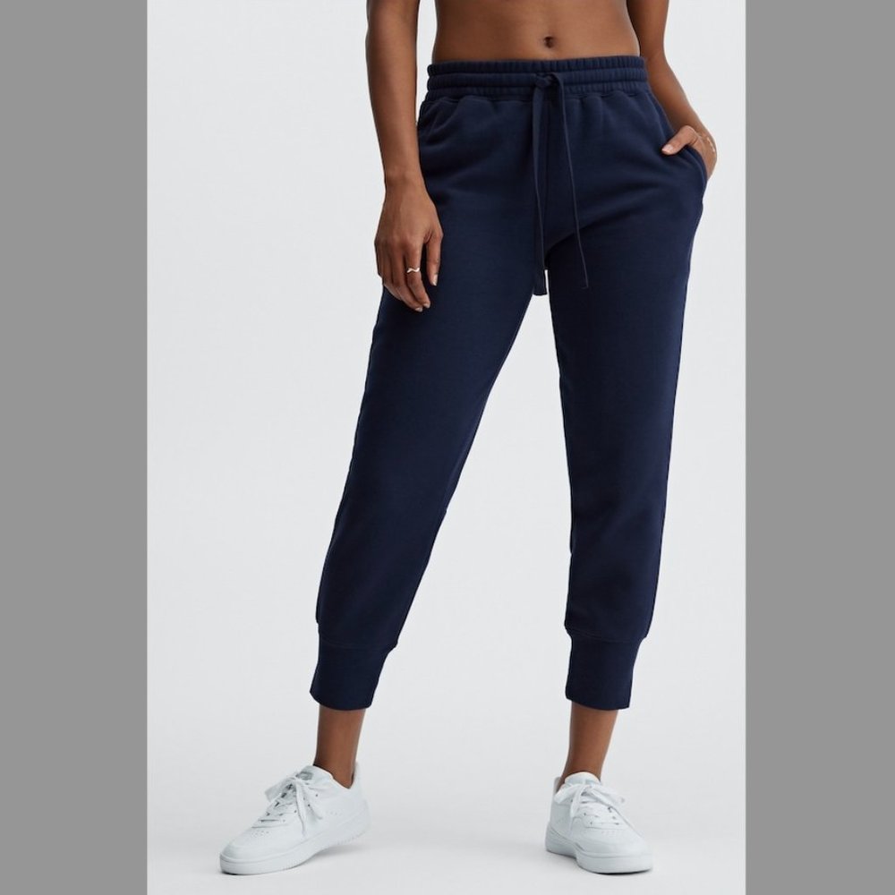 Fabletics Navy Blue Go-To Tapered Jogger / Sweatpant - Size M